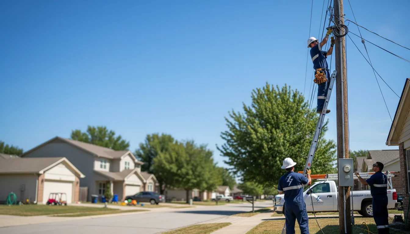 Residential electrician providing installation services in Vaiden, MS